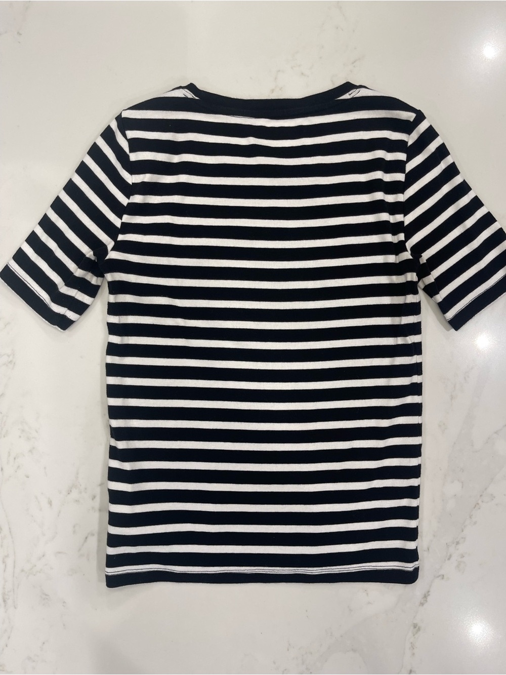 GAP Black & White Striped Short Sleeve “Modern Tee” - Women’s - Picture 10 of 11